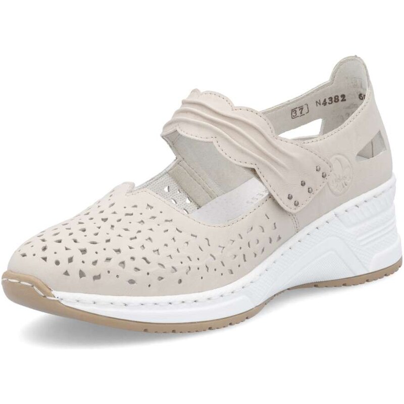 Dámske baleríny RIEKER N4382-60 béžová S6 62016141