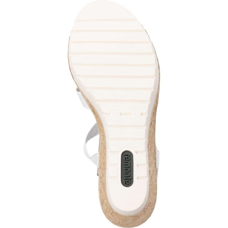 RIEKER Dámske sandále REMONTE R6264-92 strieborná S5