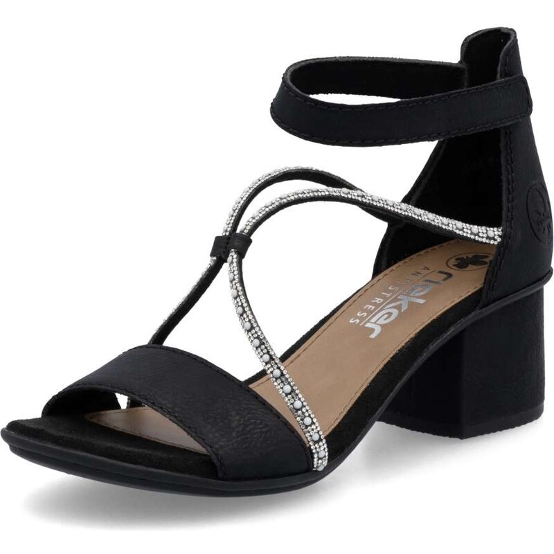 E-shop Dámske sandále RIEKER 64654-00 čierna S6
