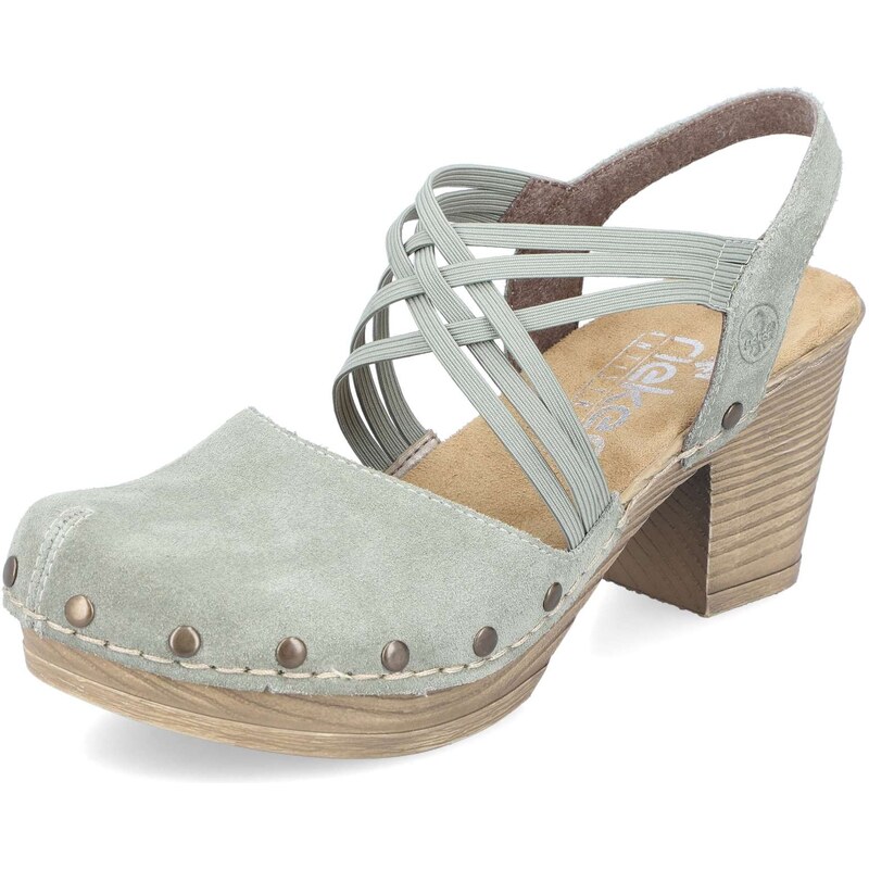 Dámske sandále RIEKER 66778-52 zelená S5 38129727