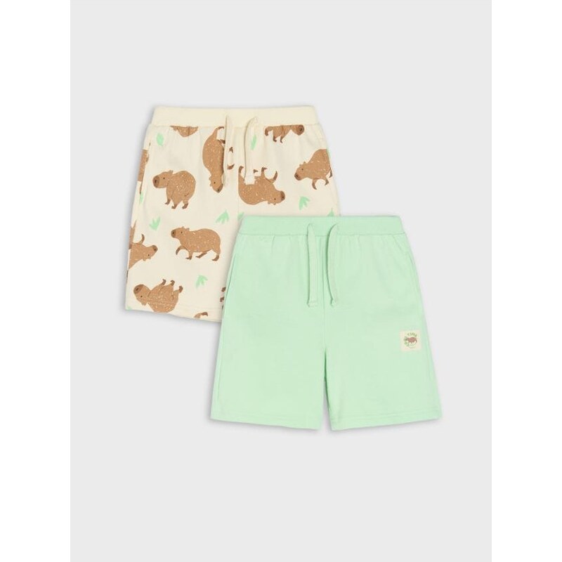 Sinsay - Súprava 2 šortiek - telová 65741444