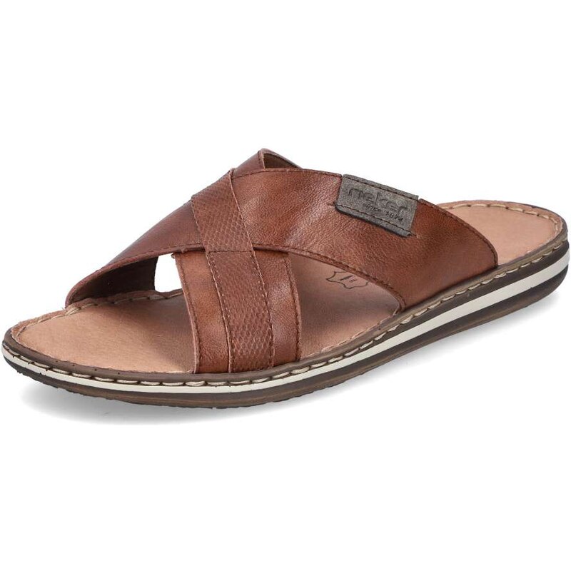 Pánske šľapky RIEKER 21082-24 hnedá S6 62120365