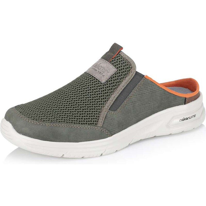 Pánske šľapky RIEKER B7390-54 zelená S6 62128339