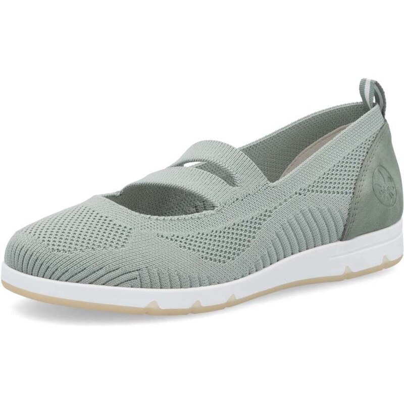 Dámske baleríny RIEKER L3053-52 zelená S5 62168742