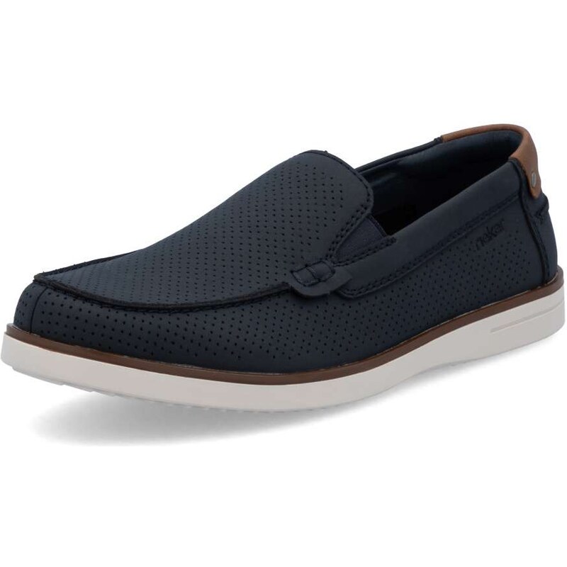 Pánske mokasíny RIEKER B2351-14 modrá S5 62169697