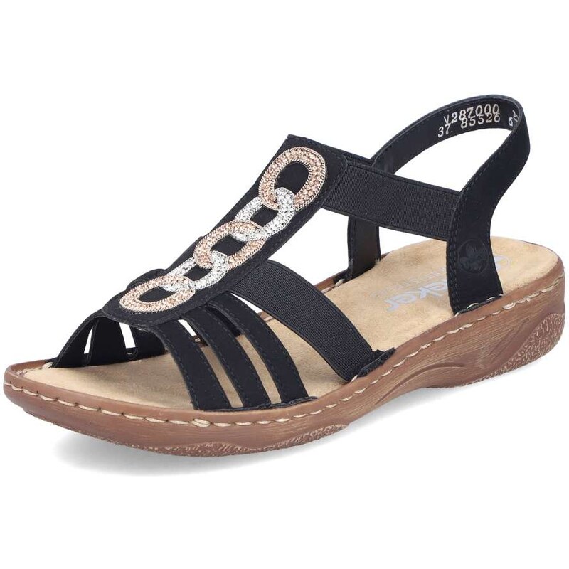 E-shop Dámske sandále RIEKER V2870-00 čierna S5