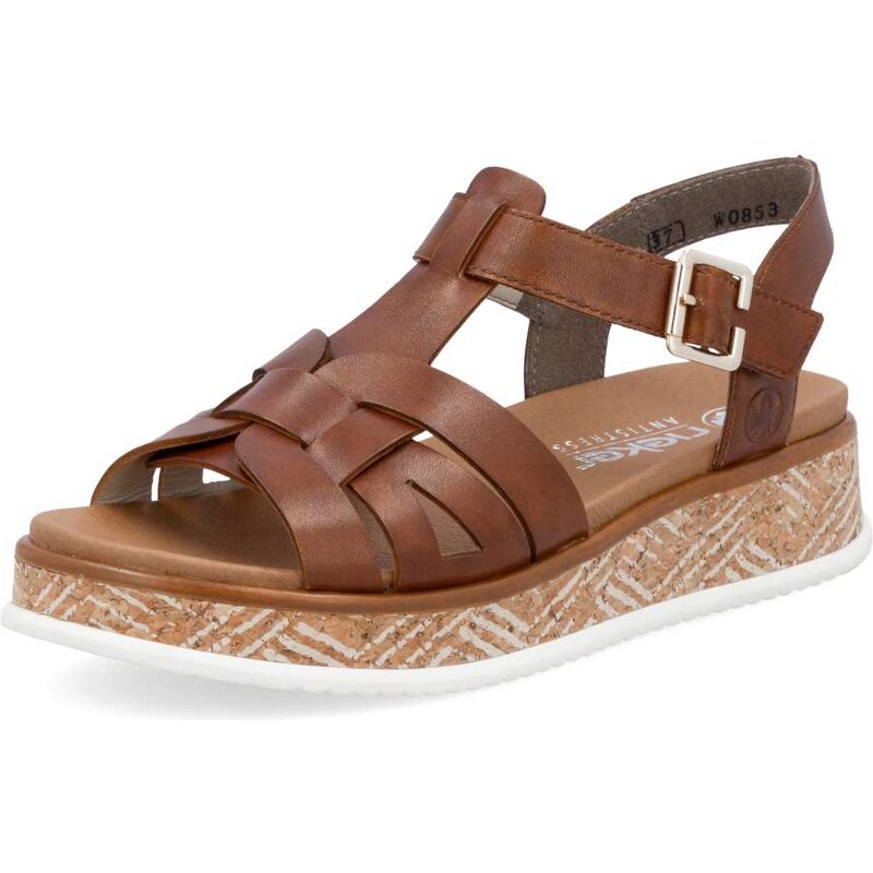 Dámske sandále RIEKER W0853-24 hnedá S5 62190242