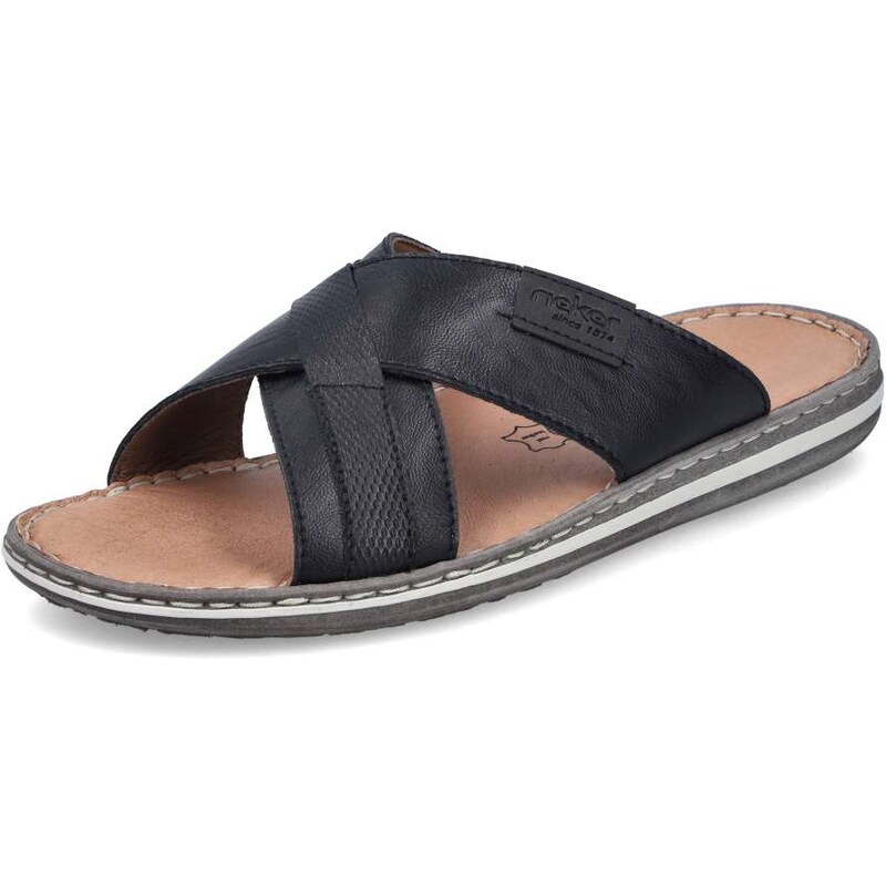 Pánske šľapky RIEKER 21082-00 čierna S6 62190245
