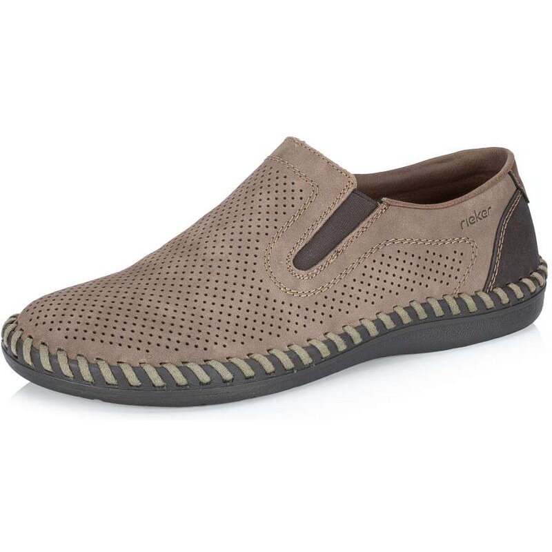 Pánske mokasíny RIEKER B2460-25 hnedá S6 62191021