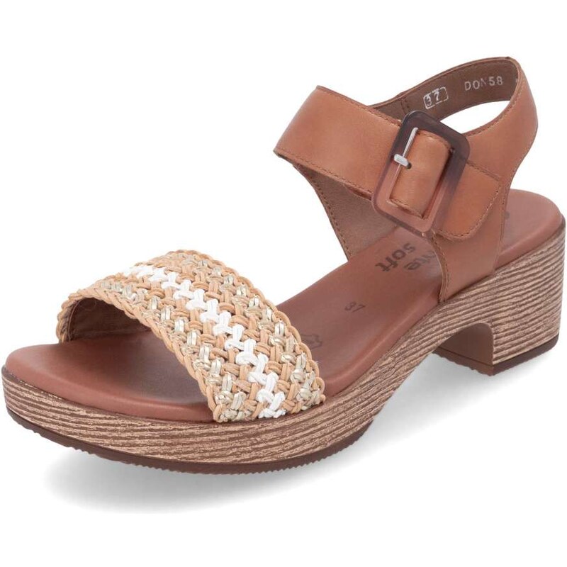 RIEKER Dámske sandále REMONTE D0N58-22 hnedá S5 62261402