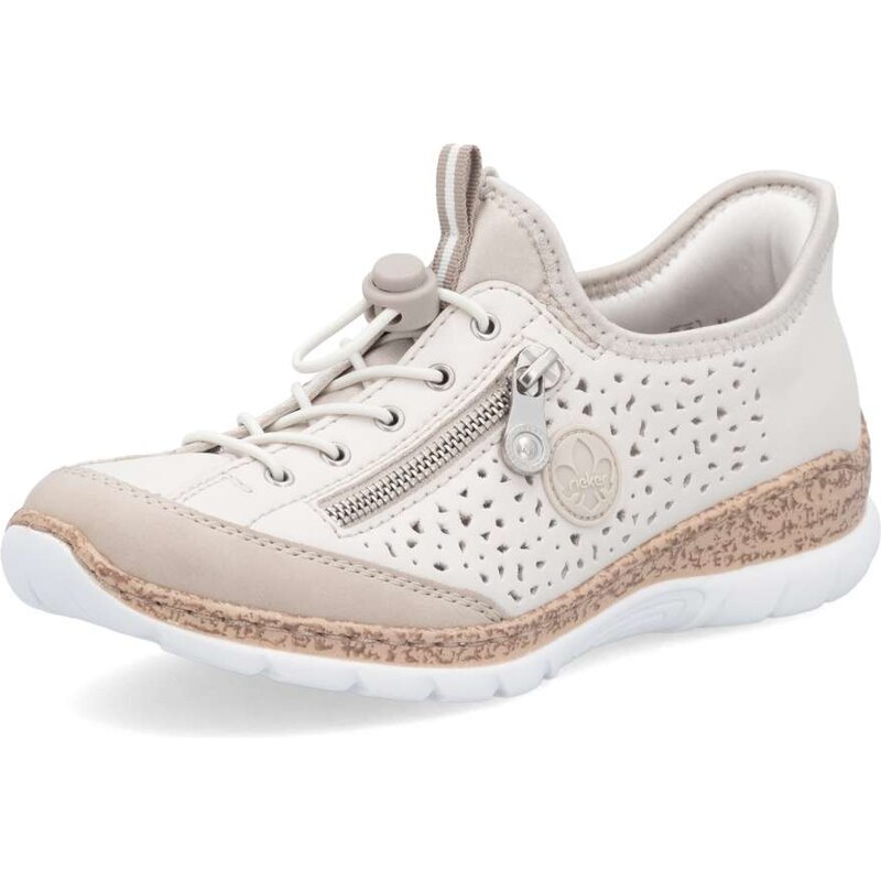 Dámske poltopánky RIEKER N42V3-60 béžová S6 62261423