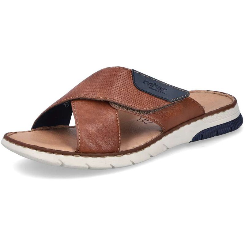 Pánske šľapky RIEKER 25283-22 hnedá S6 62261973