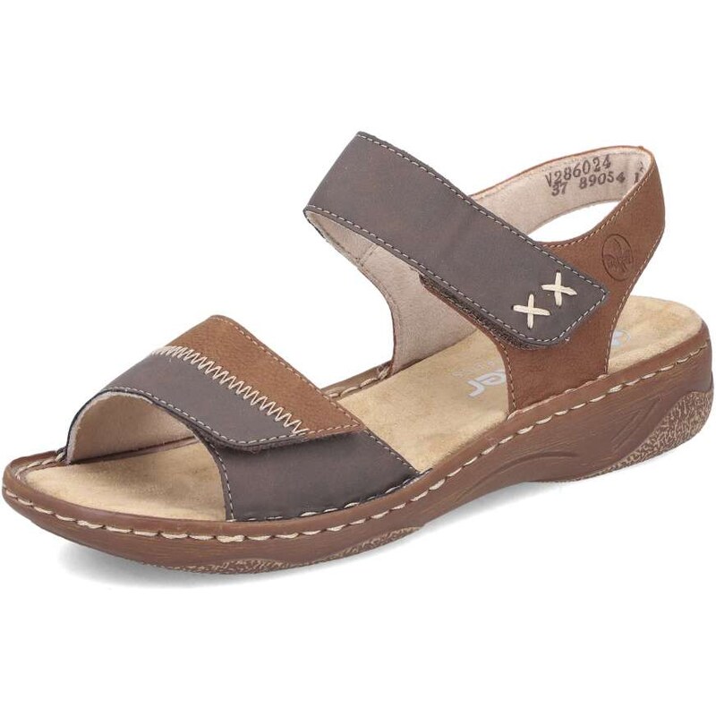 Dámske sandále RIEKER V2860-24 hnedá S6 62330178