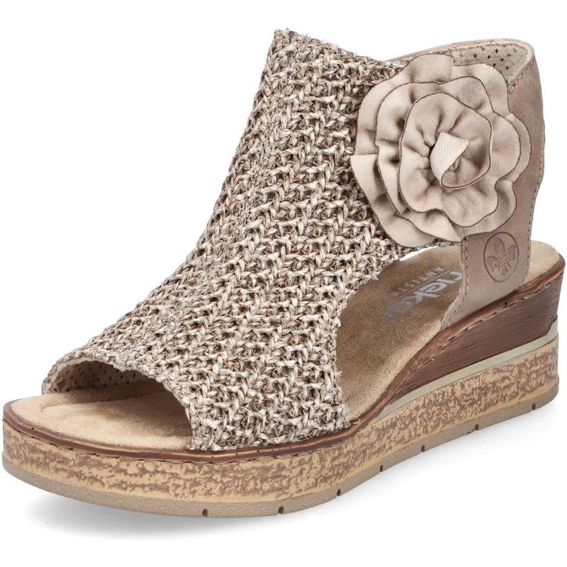 Dámske sandále RIEKER 63791-60 béžová S6 62440601
