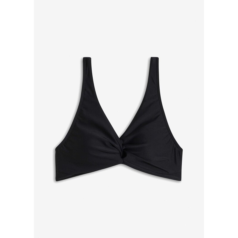 bonprix Bikinová podprsenka s pretočeným detailom, farba čierna 62470447