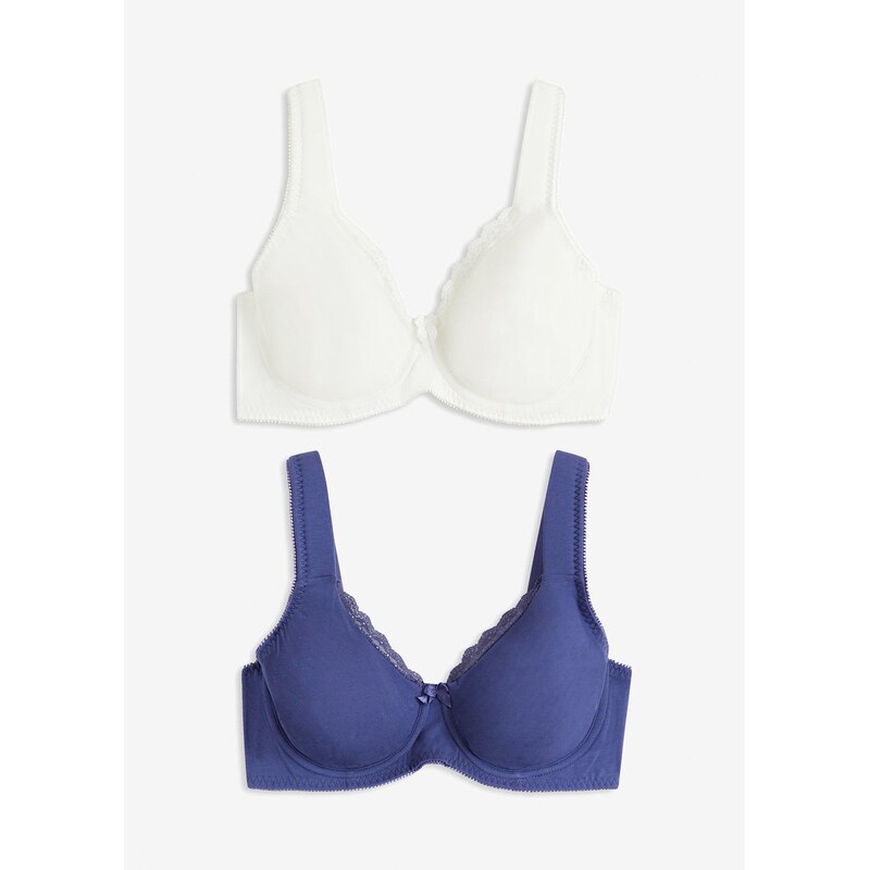 bonprix Podprsenka, nevystužená, s kosticami a bio bavlnou (2 ks v 62470465
