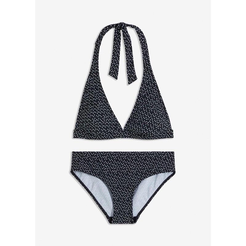 bonprix Bikiny neckholder (2-dielne), farba čierna 62470475