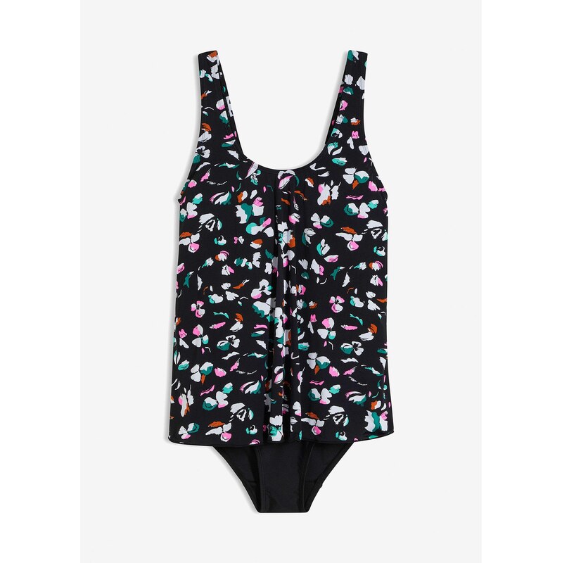 bonprix Plavky v tankiny vzhľade, farba čierna 62470577