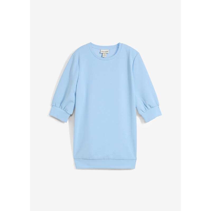 bonprix Tričko Scuba, široký strih, farba modrá 62471071