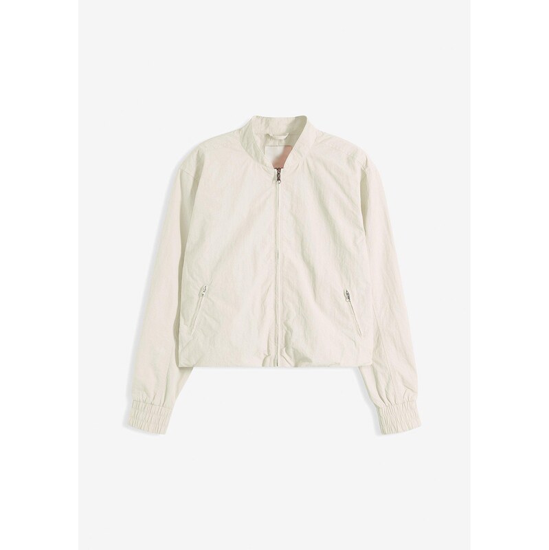 bonprix Krátky bluzón, farba béžová 62471089