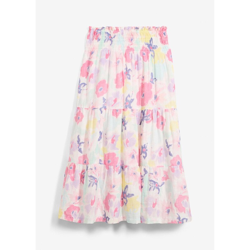 bonprix Sukňa z mušelínu, farba ružová 62471158