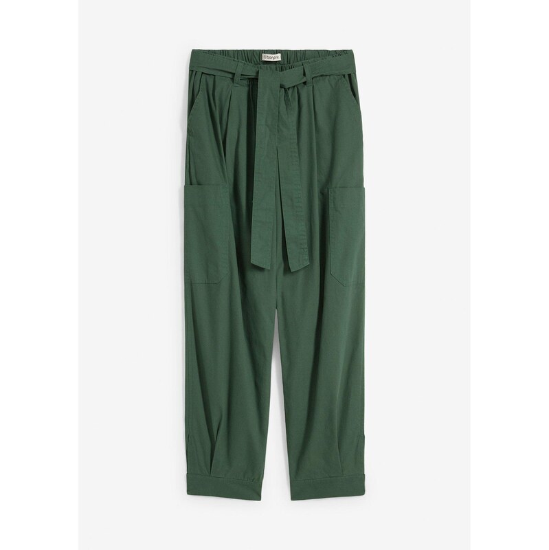 bonprix Kapsáčové nohavice, skrátené, farba zelená 62471239
