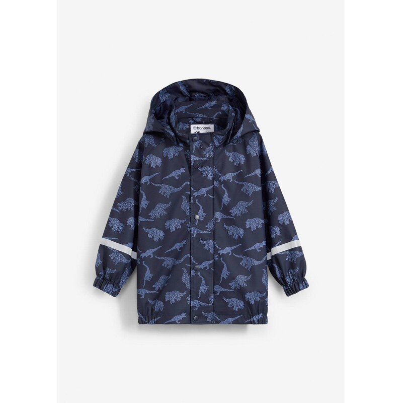 bonprix Pršiplášť s kapucňou, farba modrá 62471432