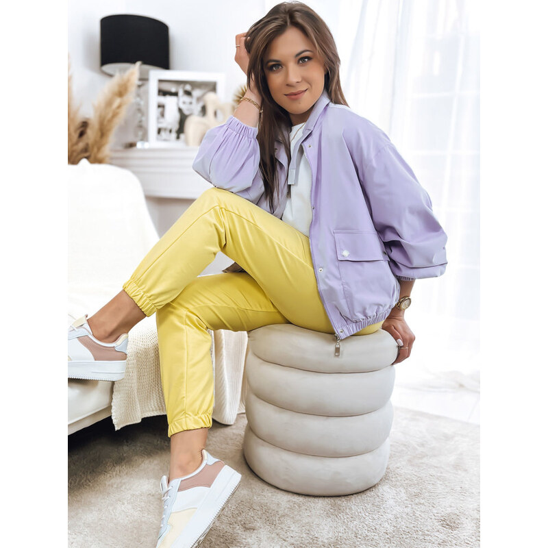 BASIC Svetlofialová prechodná oversize bunda GRACEFUL TY3433 39358262