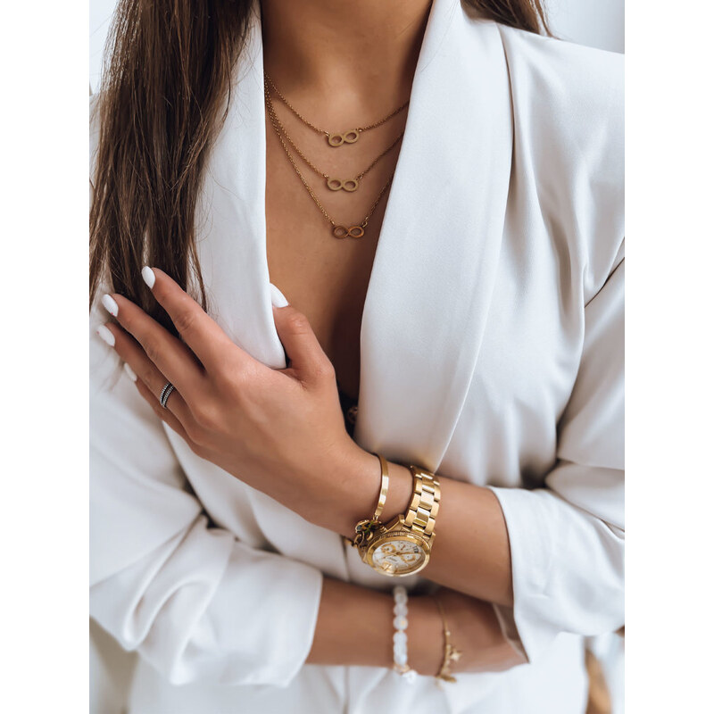 BASIC Zlatý náhrdelník s príveskami nekonečno INFINITY IY0099 43548844