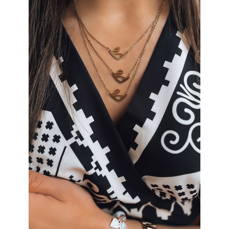 BASIC Zlatý náhrdelník s motívom labute SWAN IY0095 43548840