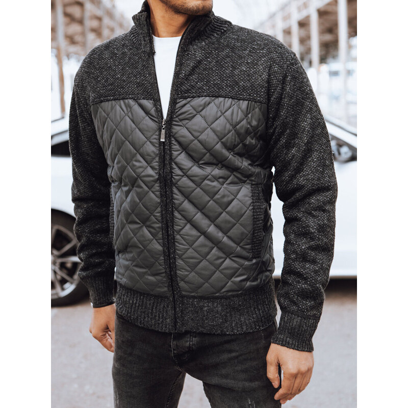 BASIC Tmavosivá prechodná prešívaná bunda TX4577 47195396