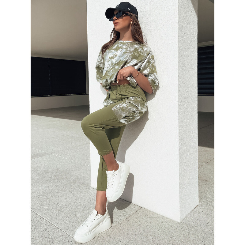 BASIC Khaki súprava nohavíc a trička BIRWEKI AY1047 52673516