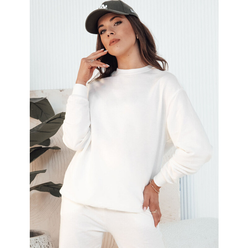 Ecru dámska basic mikina SWAN BY1287 57236363