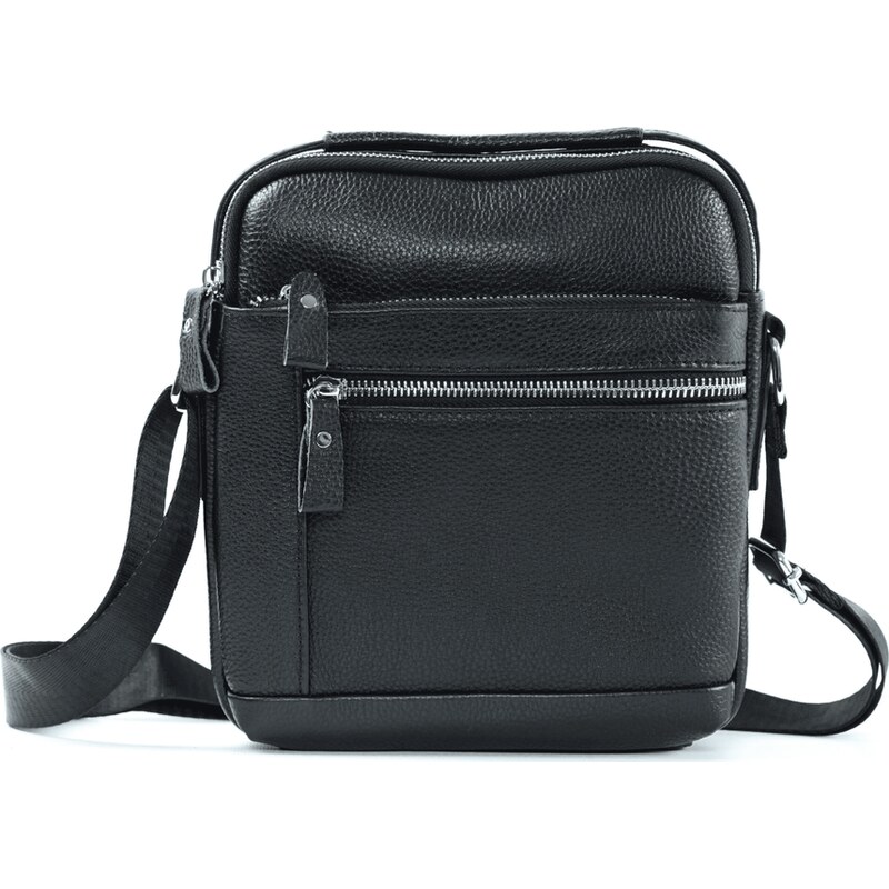 SOLIER Pánska kožená taška cez rameno TORBA SL35 MOSS 2217 60578534