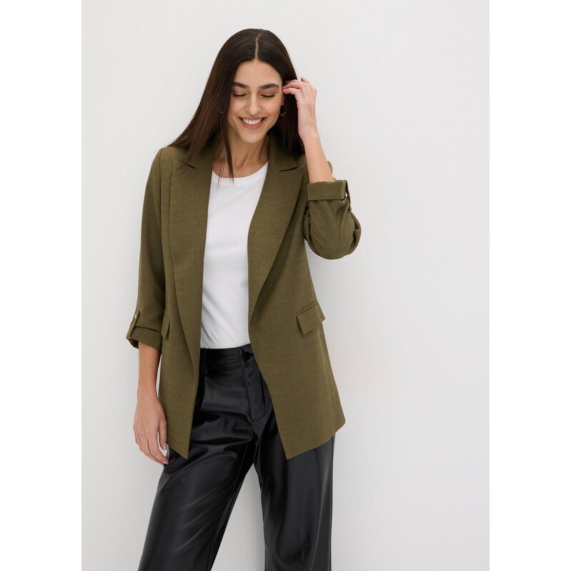 bonprix Dlhý blejzer, farba zelená 62470946