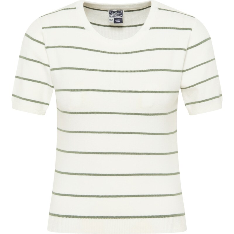 DreiMaster Maritim Sveter olivová / biela 63143815