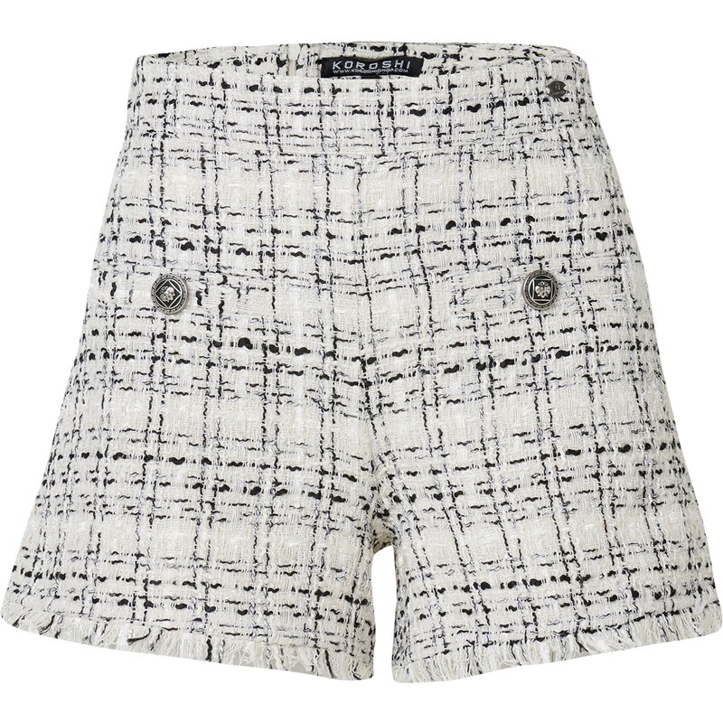 KOROSHI Nohavice čierna / šedobiela 63156919