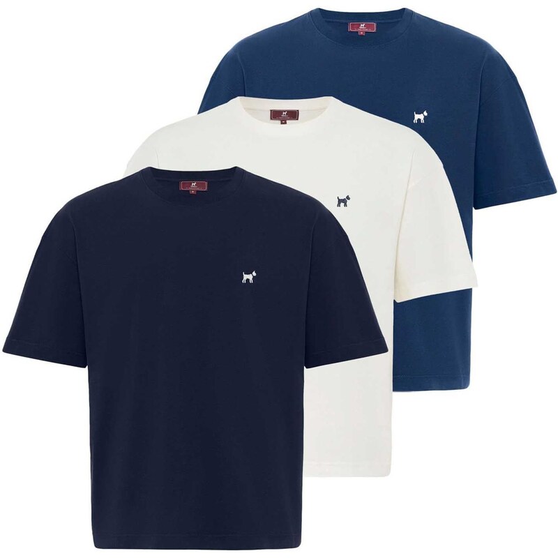 Williot Tričko opálová / tmavomodrá / biela 63087431