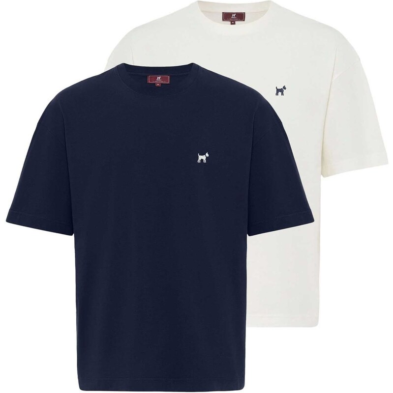 Williot Tričko námornícka modrá / biela 63087466