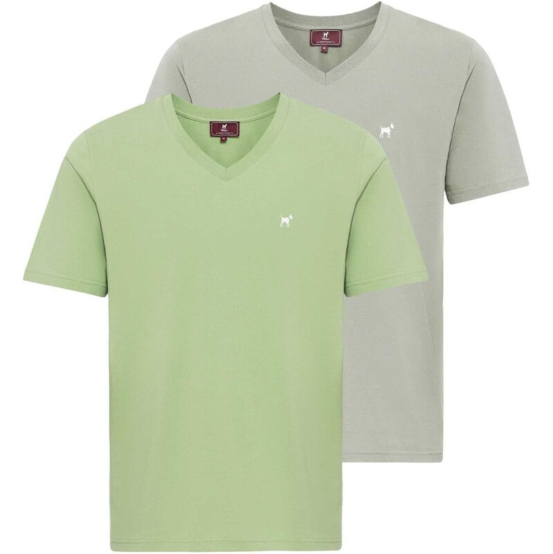 Williot Tričko pastelovo zelená / svetlozelená / biela 63087483