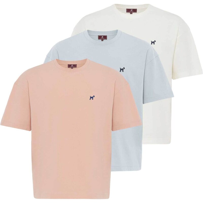 Williot Tričko svetlomodrá / púdrová / biela 63087478