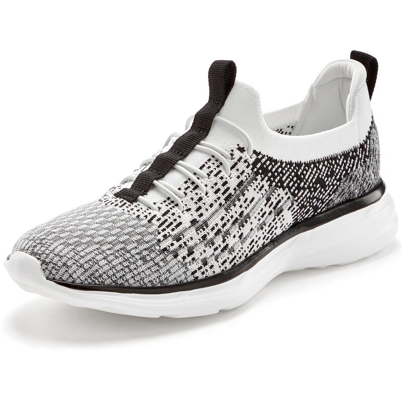 LASCANA Slip-on obuv čierna / biela 62530227