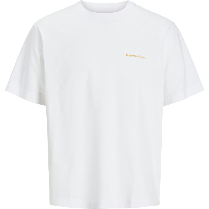 JACK & JONES Tričko JORPAROS EASTER žltá / biela 62477799