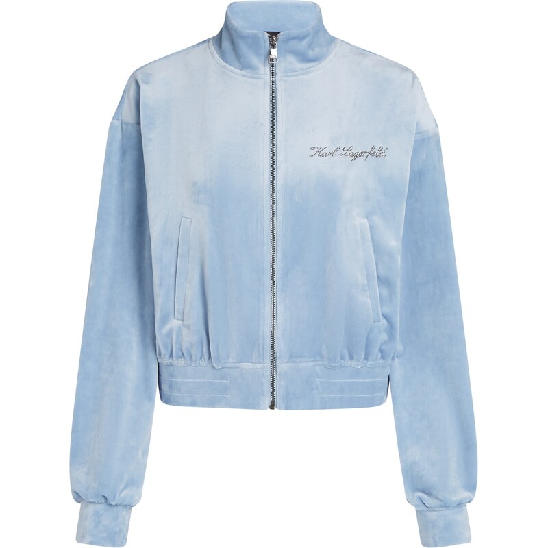 Karl Lagerfeld Tepláková bunda Hotel svetlomodrá 62477601