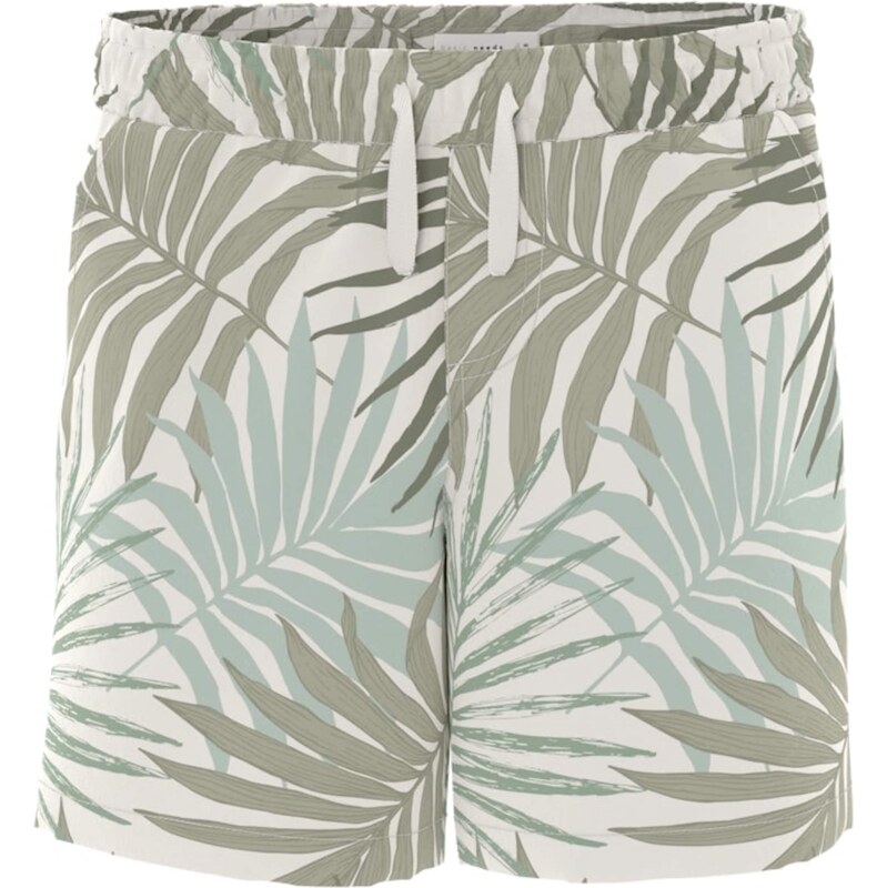 NAME IT Nohavice NKMVERYL kaki / pastelovo zelená / biela 62477908