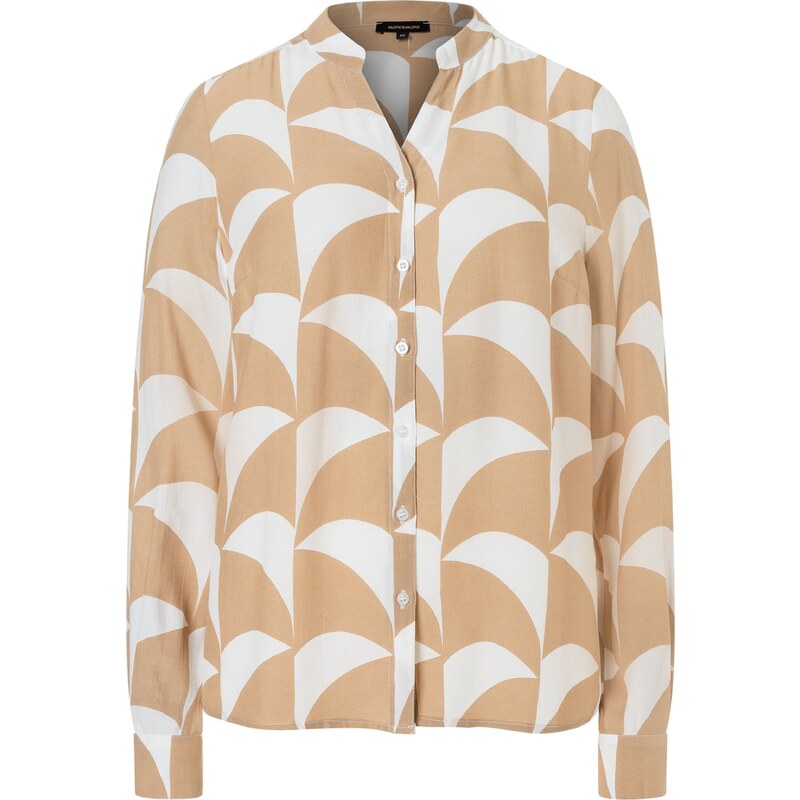 MORE & MORE Blúzka farba ťavej srsti / šedobiela 62396354