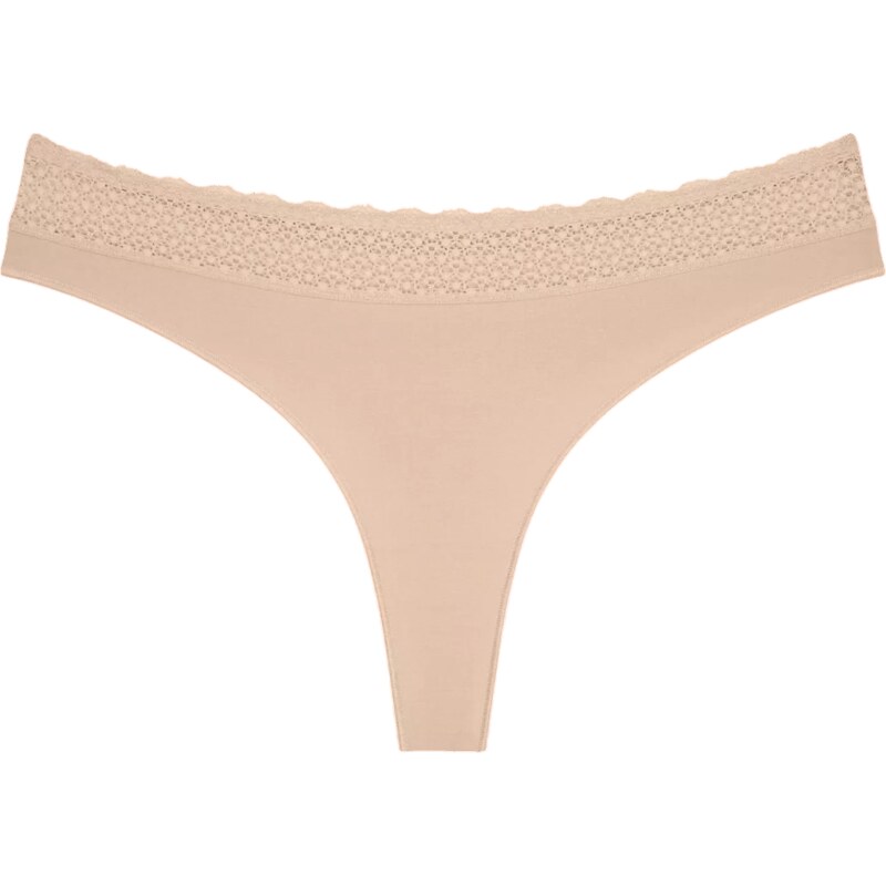 Dámske nohavičky Feel of Modal String 2P - YELLOW - light beige 0026 - 62483335