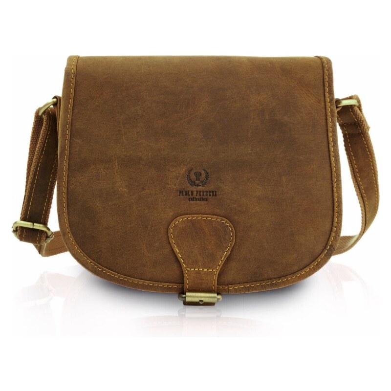 Kožená crossbody kabelka Paolo Peruzzi T-39 Vintage 64797585
