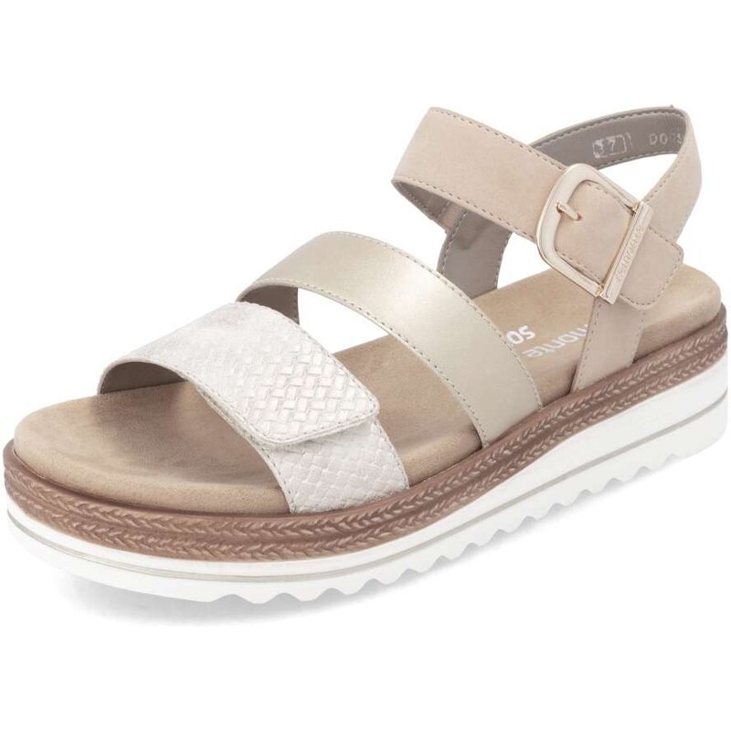 RIEKER Dámske sandále REMONTE D0Q55-91 béžová S5 62011161