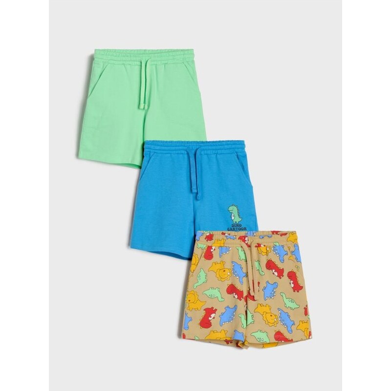 Sinsay - Súprava 3 šortiek - béžová 65745049